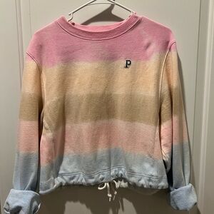 Victoria Secret PINK cotton pastel tie-dye sweatshirt Size: Small